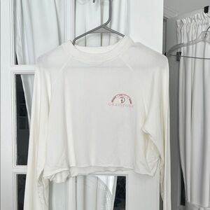Spiritual Gangster White Long Sleeve Top